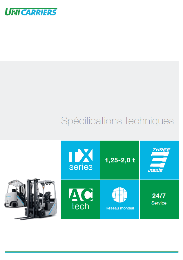 pdf picture from Spécifications techniques chariots TX Unicarriers