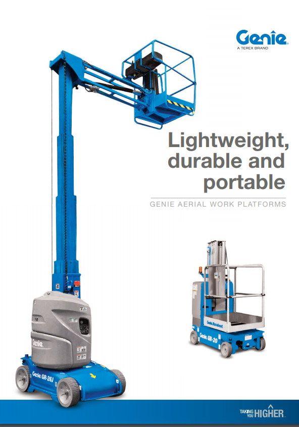 pdf picture from Genie aerial work platforms